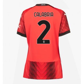 AC Milan Davide Calabria #2 Koszulka Podstawowych Kobiety 2023-24 Krótki Rękaw